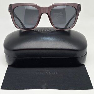 *SOLD* Coach HC8240 L1028 544787 Dirty Lilac Frame Grey Lens Sunglasses w/ Case